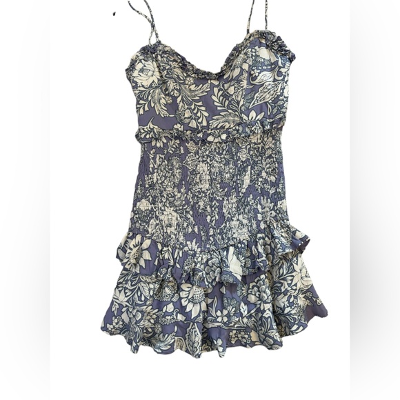 Mika & Gala Dresses & Skirts - Mika & Gala Women’s Purple & White‎ Mini Dress Size 8 (NWT)